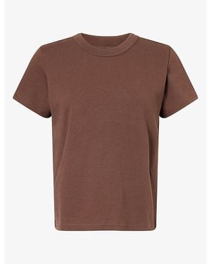 Rails Girlfriend Cotton T-Shirt - Brown