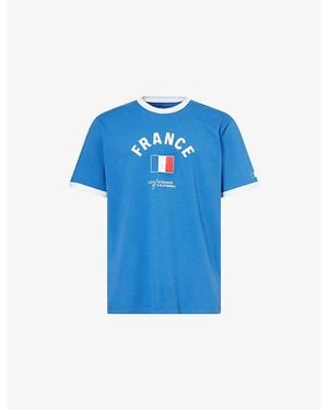 Levi's Levi's X World Cup France Ringer Cotton-Jersey T-Shirt - Blue
