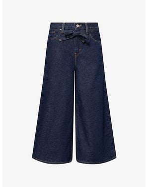Levi's Xl Loose-Fit Denim Culotte Jeans - Blue