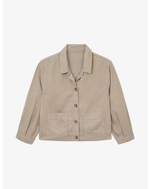 The White Company Relaxed-Fit Cropped Woven Jacket - Natural