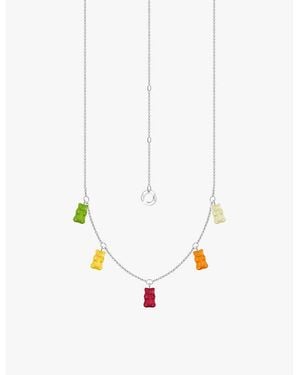 Thomas Sabo X Haribo Goldbear-Charm Sterling- And Glass Necklace - White