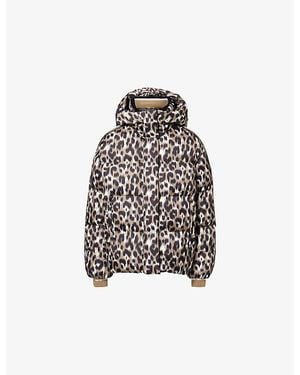 Fusalp Ada Leopard Puffer Jacket - White