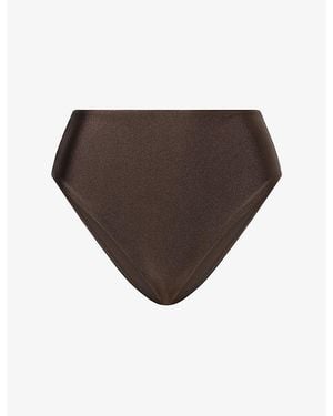 Jonathan Simkhai Gracie Shell Bikini Bottoms - Brown