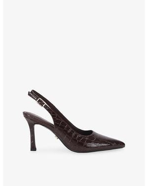 Carvela Kurt Geiger Corletta Heeled Faux-Leather Sling-Backs - Multicolour
