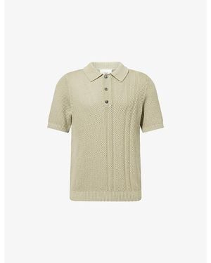 CHE Santino Honeycomb-Knit Cotton Polo Shirt - Natural