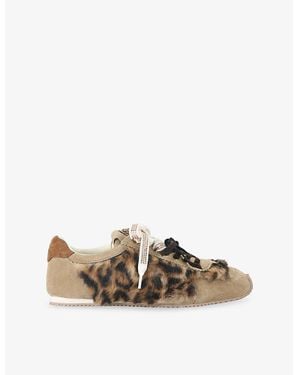 Kurt Geiger Islington Suede Sneakers - Natural