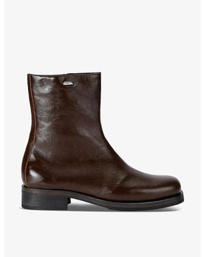 Our Legacy Camion Leather Ankle Boots - Brown