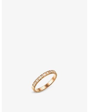 Chopard Ice Cube 18Ct Rose- And Diamond Ring - Metallic