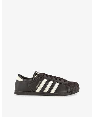 adidas Superstar Lo Pro Leather Sneakers - Black