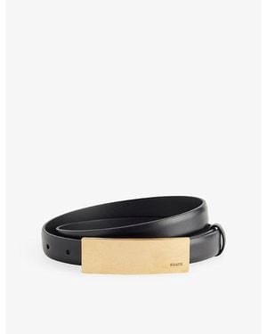 KHAITE Berlin Leather Belt - Black