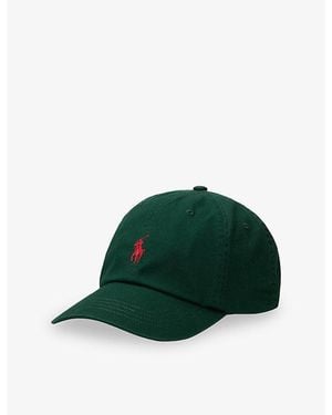 Polo Ralph Lauren Sport Brand-Embroidered Cotton-Twill Cap - Green