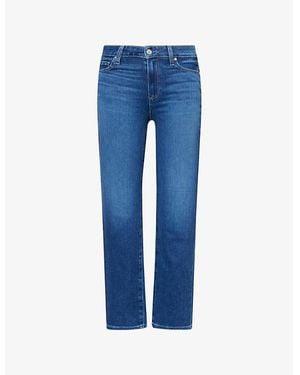 PAIGE Cindy Cropped Denim Jeans - Blue