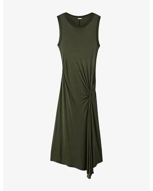 JOSEPH Cheikh Sleeveless Jersey Maxi Dress - Green