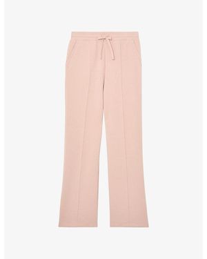 Reiss Bernie Wide-Leg Stretch-Jersey Jogging Bottoms - Pink