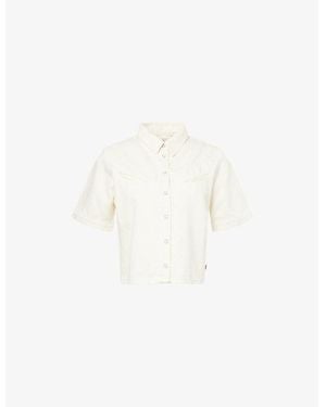 Levi's Rinoa Camp Short-Sleeve Denim Shirt - White
