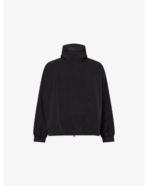 Fear Of God Logo-Print Hooded Soft-Shell Anorak - Black