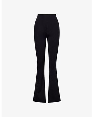 Commando Neoprene Stretch-Woven Leggings - Black