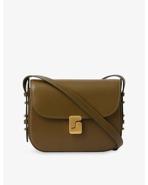 Soeur Bellissima Mini Leather Cross-Body Bag - Green