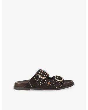 KG by Kurt Geiger Rosabella Suede Sandals - Black