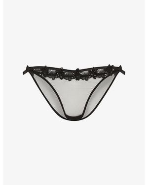Agent Provocateur Floss Tulle Brazilian Briefs - Black