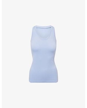 Sweaty Betty Athlete Seamless Workout Stretch-Woven Top - Blue