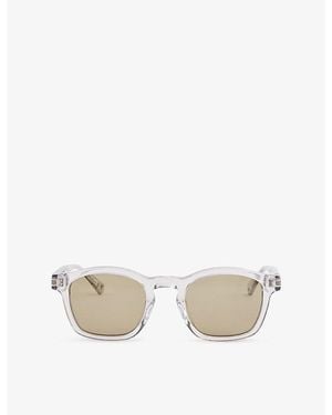 Orlebar Brown Davey Rectangular Acetate Sunglasses - Metallic