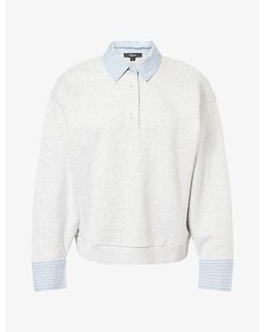Rails Zavier Layered Cotton Sweatshirt - White