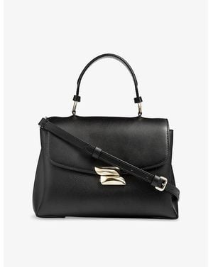 LK Bennett Darcie Leather Top-Handle Bag - Black