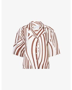 Seafolly Coastline Boxy-Fit Woven Shirt - Pink