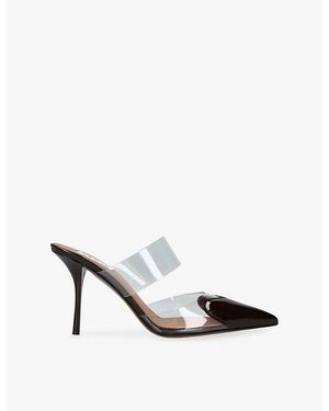 Alaïa Coeur 90 Patent Leather Mules - Purple