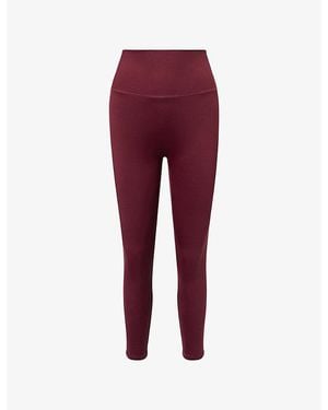 Sisterly Tribe Softsculpt High-Rise Gym Leggings - Red