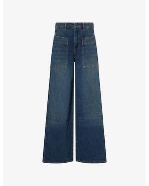 ME+EM Super Wide-Leg Denim Jeans - Blue