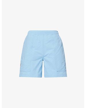 On Shoes Trek Graphic-Print Woven Shorts - Blue