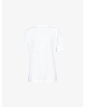 Nike Essentials Logo-Embroidered Cotton-Jersey T-Shirt - White