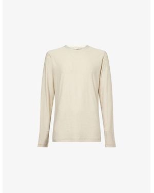 Vuori Strato Tech Long-Sleeve Stretch-Woven T-Shirt - Natural