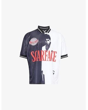 Trapstar X Scarface Graphic-Print Jersey T-Shirt - Blue