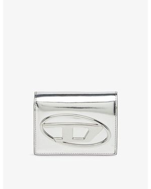 DIESEL 1Dr Iii Bi-Fold Mirrored Leather Wallet - White