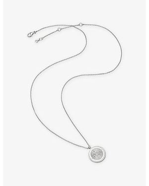 Astley Clarke Celestial Compass And Sapphire Necklace - Metallic
