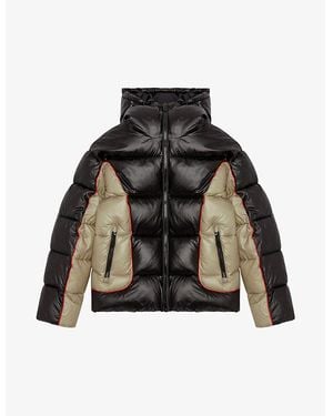 DIESEL Contrast Panel Puffer Jacket - Black