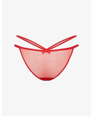 Agent Provocateur Nicki Tulle Tanga Briefs - Pink