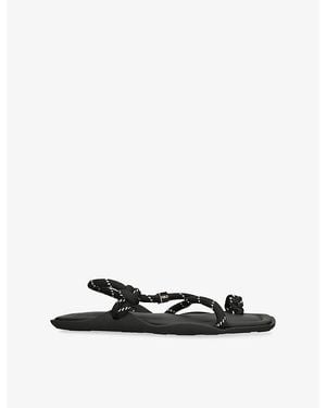FLOWZE Flò Square Woven Sandals - Black