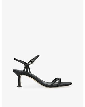 Sam Edelman Presley Leather Heeled Sandals - Black