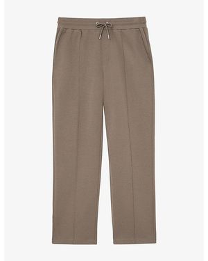 Reiss Form Elasticated-Waist Jersey Jogging Bottoms - Brown