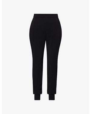 Stella McCartney Elasticated-Cuffs Tailored Woven Trousers - Black