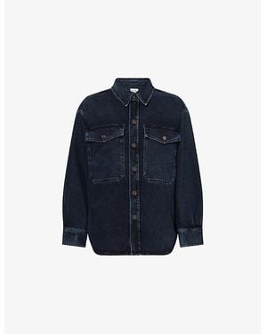 Agolde Park Shirt Denim Jacket - Blue