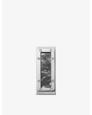 Cartier Santos De Wide Stainless- Money Clip - White