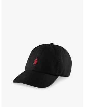 Polo Ralph Lauren Logo-Embroidered Cotton-Twill Baseball Cap - Black