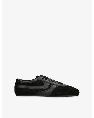 Dries Van Noten Dustin Suede Trainers - Black