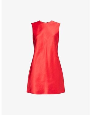 JW Anderson Shift Sleeveless Woven Mini Dress - Red
