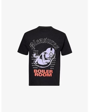 BOILER ROOM Headphone Short-Sleeves Cotton-Jersey T-Shirt - Black
